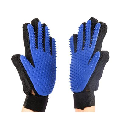 China Viable in Current Effective Soft Deshedding Brush Pet Grooming Glove Hair Remover Glove Perfect for Dog and Cat with Long and Short Fur for sale