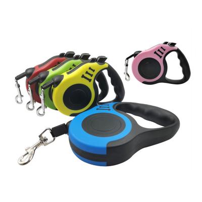 China Custom Viable Logo Outdoor Pet Traction Rope Leashes 3M/5M Automatic Retractable Dog Leash For Medium Small Dog for sale