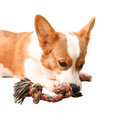 China Cotton Viable Hot Sale Toy Carrot Knot Rope Tug Puppy Dog Cleaning Teeth Chew Toy Pet Supplies Durable Braided Bite Resistant for sale