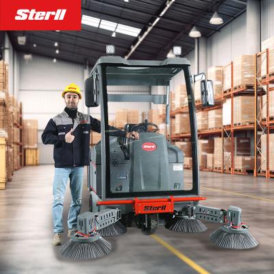 China Hotels Cheap Ride On Street Electric Road Powered Floor Sweeper Truck for sale