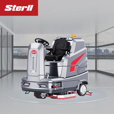 China Hotels Parking Lot Electric Tower Large On Tile Industrial Cleaning Floor Scrubber for sale