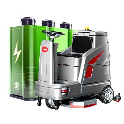 China Hotels New Design Parking Lot Commercial Concrete Lithium Battery Floor Scrubber for sale