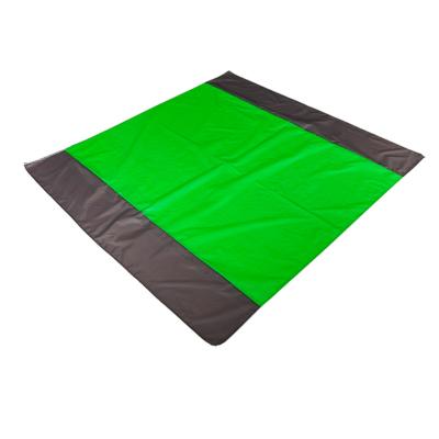 China Fold In PE Bag Lightweight Portable Beach Blanket Sand Proof Beach Mat Great For Hiking Picnic Camping for sale