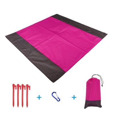 China Fold In A Popular Waterproof Beach Blanket PE Bag Sale Portable Folding Camping Beach Mat Lightweight for sale