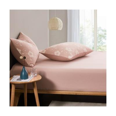 China Simple And Fashionable Nondisposable Floral Sheet Comforter Cover Bedding Set Jacquard Knitted Duvet Set for sale