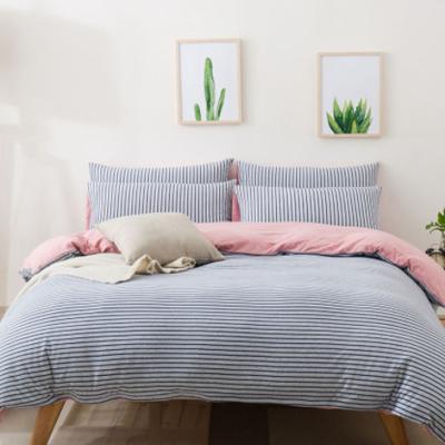 China New Styles Nondisposable Popular 100% Cotton Hypoallergenic Jacquard Knit Duvet Set King Size Fluffy Duvet Cover Set for sale