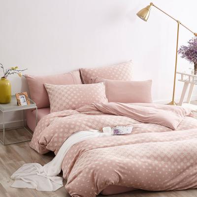 China Nondisposable Sunflower Floral Cozy Cheap 100% Cotton Jacquard Jacquard Knit Comforter Bedding Set With Cover for sale