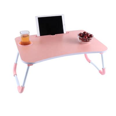 China Foldable Table Computer Desk Bed Laptop Table (Height) Adjustable Wooden Laptop Table for sale