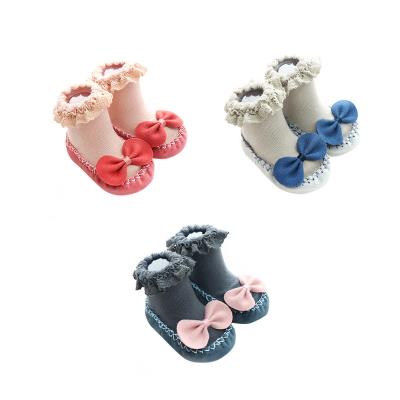 China New QUICK DRY Cartoon Girls Boys Baby Socks Soft Sole Shoes Children's Floor Socks for sale