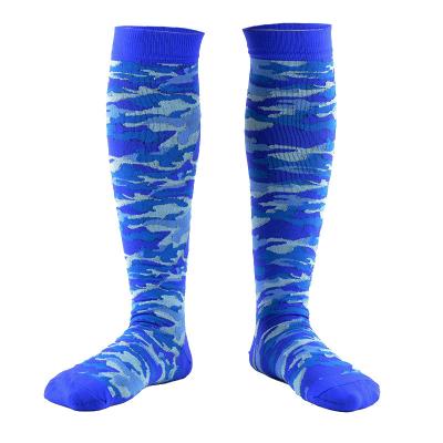 China Colorful Printed Breathable Men Dye Sublimation Blank Compression Crew Socks for sale