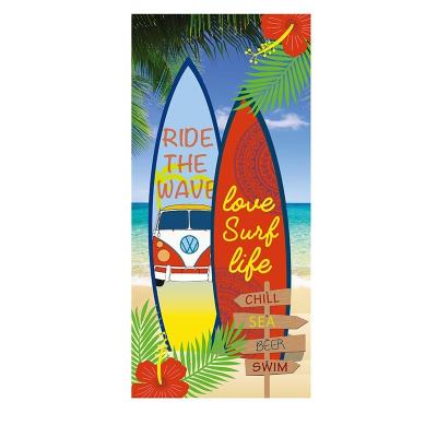 China Wholesale Custom Kid Safe Abstract Printing Pattern Microfiber Beach Towels for sale