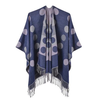 China Autumn and winter new cashmere long striped knitted shawl for sale