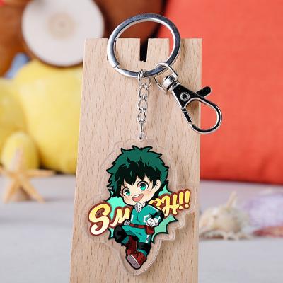 China Wholesale Metal Anime Acrylic Key Chain Japanese Anime My Hero Academia Acrylic Charms Key Chain for sale