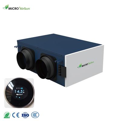 China High Filtration Performance Two Efficient Ducted Fresh Air Handling Unit Intake And Exhaust Air With Filters Ceiling Ventilating Fan for sale