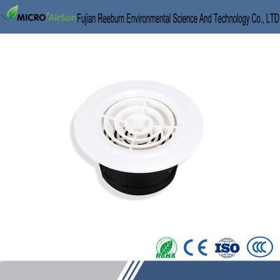 China Adjustable Round Heat Exhcanger Blowers HVAC System Supply Fresh Air Duct Diffuser for sale