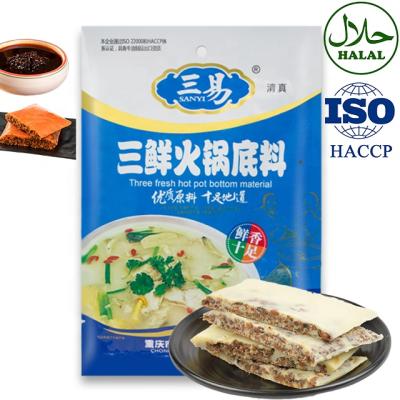 China Hotpot Cooking Three Hotpot Seasoning Fresh Three To Vegan Base Soup Halal Export Food Seasonings for sale