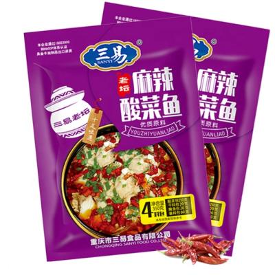 China 2020 Wholesale SANYI Fish Seasoning Seasoning Delicious Cooking Chinese Cabbage Sichuan Flavor Marinated Sauce For Fish for sale