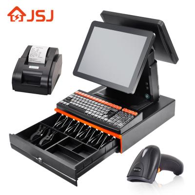 China Portable Android POS Systems Business Retail POS Terminal With Built-in Printer Android Handheld POS System With 8G Software for sale