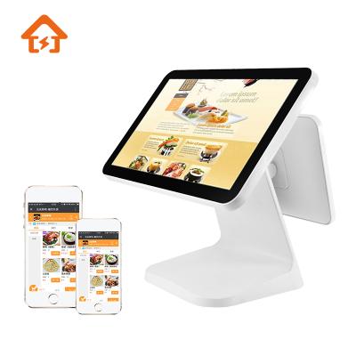 China POS Up All In One Supermarket Cashier Machine Retail Touch Screen POS System For Restaurant 8G for sale