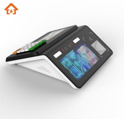 China Usb WIFI Flash Storage Cash Register POS Machine Android CPU IPS POS Tech System With 8G Printer for sale