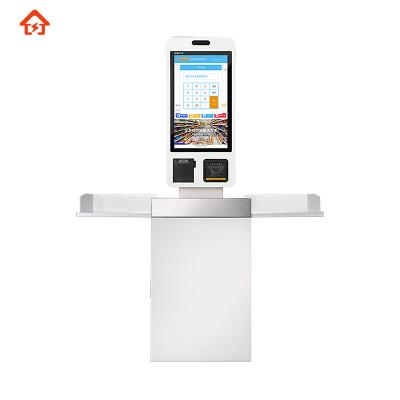 China Automatic Supermarket Touch Screen Cashier Machine Cashier Machine With 64G System (POS 128G/256G Optional) for sale