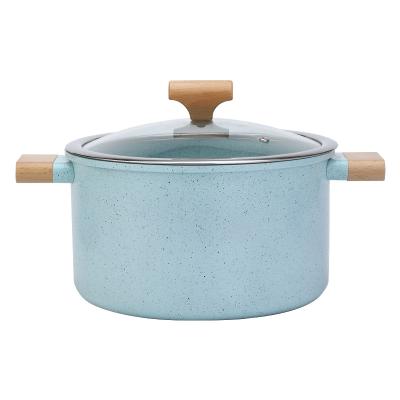 China Sustainable Hot Selling Kitchen Small And Tool Carbon Steel Portable Stock Pot Cooking Pot With Lid for sale