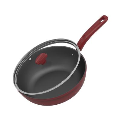 China 2023 Hot Selling Viable Carbon Steel Pan Cooking Wok Pan With Handles Cookware for sale