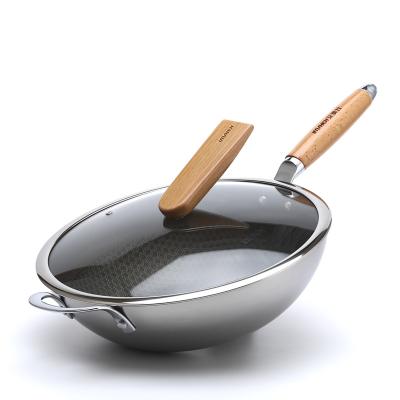 China China Sustainable Carbon Steel Factory Non-stick Wok Pan Cookware Wholesale Price Kitchen Cookware for sale