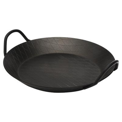 China Wholesale Paella Pan Paella Spanish Pan Common Round Black Pan Iron Paella Pan for sale