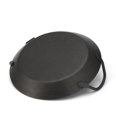 China Imesh Joint Camping And Non Rust Proof Steel Stick Outdoor Cooking Paella Pan for sale