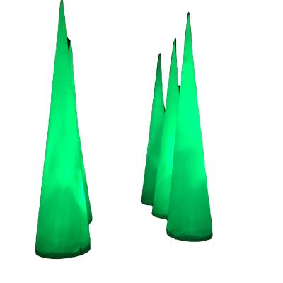 China Inflatable Indoor Oxford Cone For Party , Giant Light Decoration Cone With Star for sale