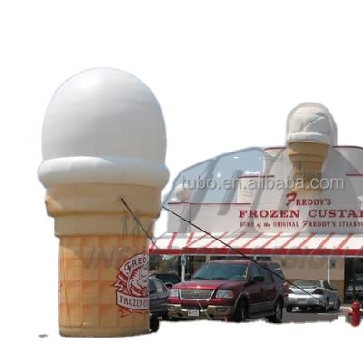 China Oxford Cloth Big Inflatable Ice Cream With Logo For Advertising for sale