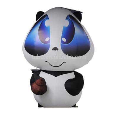 China Oxford Cloth Good Quality Giant Panda Inflatable Fixed Balloon For Sale for sale