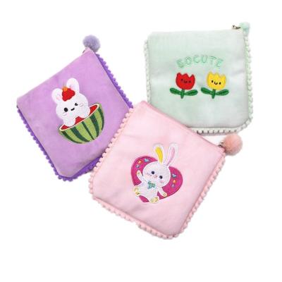 China Fashion Japanese CIA Han edition cartoon cute pads receive bag aunt embroidery towel zero bag coin purse bag for sale