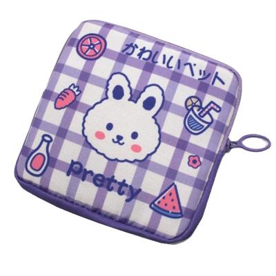 China Fashion INS wind cartoon health cotton towel bag girl physiological period pads aunt to receive bags to carry portable flow: cotton bags for sale