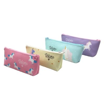 China Schools & Offices factory cute girl sister unicorn pen bag soft pen bag students receive pure small bag and fresh and pencil case pencil case package for sale