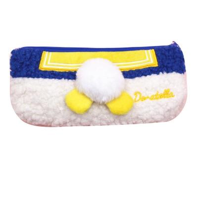 China Schools & Offices New Web Celebrity Plush Female Japanese Pencil Case School Children Beautiful Contracted Stationery Bags Pencil Bags for sale