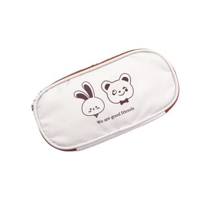 China Schools & Offices A New Pencil Case Is Students Stationery Pen Bag Big Bear Capacity, Oxford Cloth Zipper Pencil Case Stationery Bags for sale