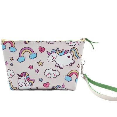 China Fashion Han Edition Cute Unicorn Large Capacity Waterproof Makeup Bag With Wallet Zero Cosmetics Receive Package Wash Gargle for sale