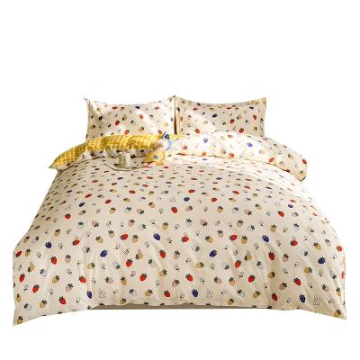 China Sustainable Good Selling Cotton Duvet Cover Bedding Sheet Set for sale