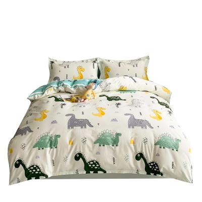 China Sustainable 2022 Fashion Design Bedding Set 100% Cotton 3D Bed Cover Cartoon Printed Bedding Set High Quality Cartoon Bedding Set for sale