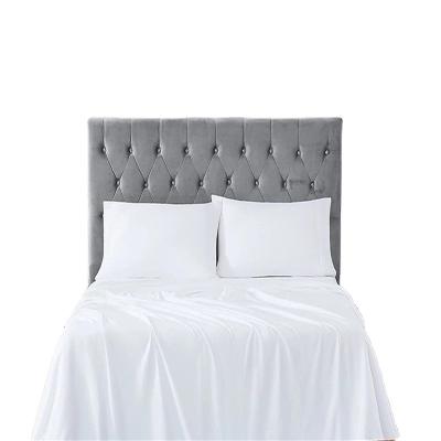 China Sustainable 100% Combed Cotton Sheet, White Hotel Bedding Set with Embroidery for sale