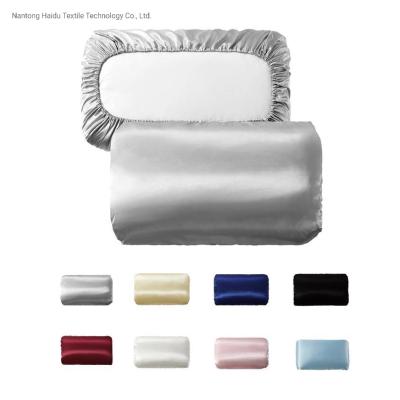 China Anti-Static Satin Fitted Pillwocase Solid Color and Custom Size Pillowcase for sale