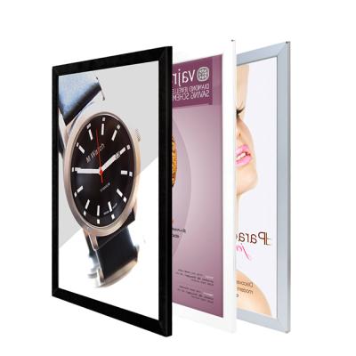 China Indoor Photo Frame Super Slim 22 mm LED Instant Open Aluminum Advertising Light Box for sale