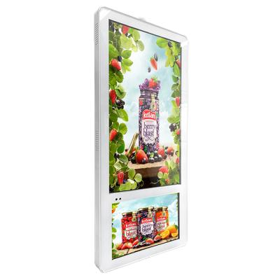 China Double Screen Elevator Wall Mounted Indoor Commercial LCD Digital Signage for sale