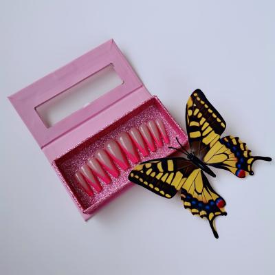 China Aseptic pink nail nail box with LOGO color is customized in 2021 nail box for sale