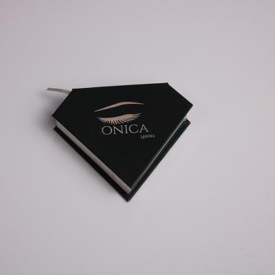 China New Materials Design Luxury Packaging Recycled Custom Eyelash Box With Ribbon for sale