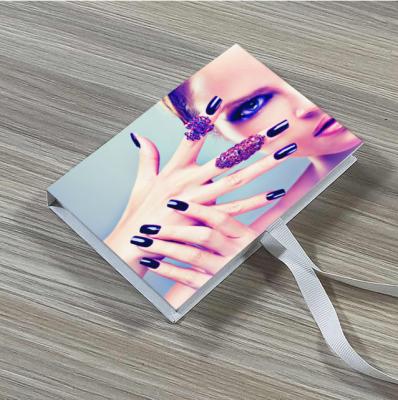 China Disposable Nail Packaging Boxes With Gold Ribbon Custom OEM Process Logo Time Advance Handmade Custom Color Printing Foil Accepted for sale