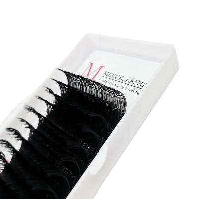 China Natural Wholesale Long Volume Eyelash Extensions Best Easy Fan Lashes Eyelash Extensions With Custom Box for sale