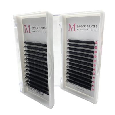 China Wholesale Price Korea Eyelash Extensions Long Lashes Natural Individual Lick Silk Eyelash Extension for sale